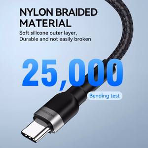 Wozinsky WNBCL1 Lightning / USB-C PD 30W kaabel 1 m - must
