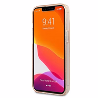 Karl Lagerfeld Glitter Karl's & Choupette Head Case iPhone 13 mini jaoks - kuldne