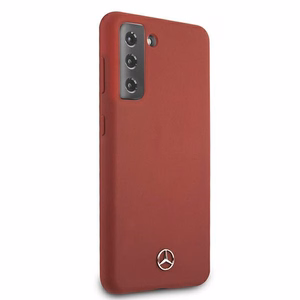 Mercedes Silicone Line Case for Samsung Galaxy S21+ - Red