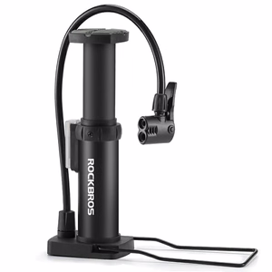 Rockbros 4522L ülikerge jalaga kasutatav jalgrattapump – must