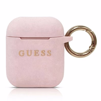 Guess GUACCSILGLLP AirPods cover light roosa / roosa Silicone Glitter