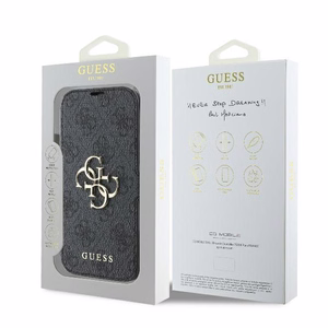 Guess 4G Metal Logo iPhone 16 Ümbris - must