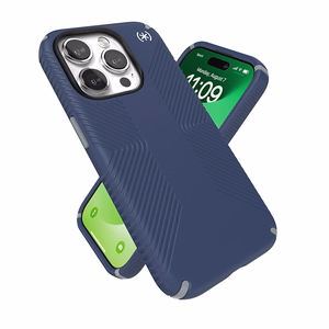 Speck Presidio2 Grip ümbris seadmele iPhone 15 Pro, Coastal Blue / Dust Grey värvitoonis