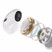 BWOO juhtmega kõrvaklapid 3,5 mm stereo valge