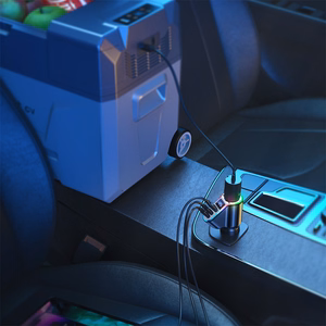 Автомобильное зарядное устройство Joyroom (JR-CL21) 4в1 (2xUSB-C; 1xUSB; 150W) чёрное
