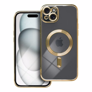 ELECTRO MAG COVER case compatible with MagSafe jaoks IPHONE 15 Plus kuldne