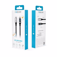 Forever LCD-kaabel USB-C - Lightning 1,0 m 27W must