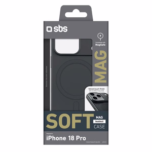 SBS Instinct Mag ümbris mudelile iPhone 18 Pro / 17 Pro, ühildub MagSafe'iga – must