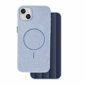 Glitter Thin Mag ümbris for iPhone 17 6,3" sinine