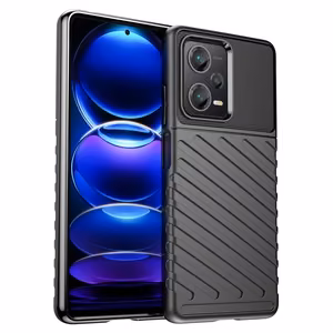 Thunder Case чехол для Xiaomi Redmi Note 12 Pro+ силиконовый броневой чехол чёрный