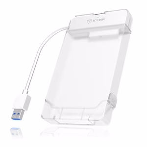 ICY BOX IB-AC703-U3 – USB 3.0 adapterikaabel ja kaitseümbris 2.5-tollisele SATA-kettale, sinine