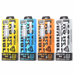 WEKOME WDC-186 Wingle Series USB-A–Lightning laadimis- ja andmekaabel, 1 m, oranž