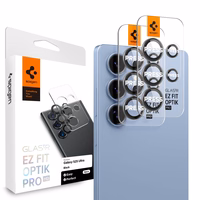 Spigen Optik Pro GLAS.TR EZ FIT 2-pack Camera Cover jaoks Samsung Galaxy S25 Ultra - must