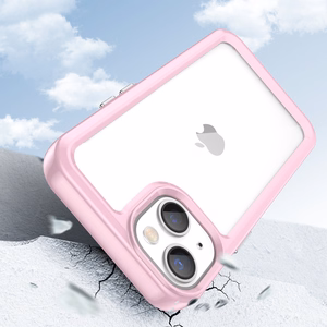 Outer Space Case iPhone 14 Plus kõva kate geelraamiga roosa