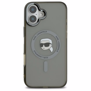 Karl Lagerfeld IML Metal Karl Head MagSafe iPhone 16 Plus Ümbris - must