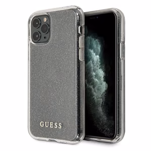 Guess GUHCN58PCGLSI iPhone 11 Pro hõbedane/hõbedane kõva ümbris Glitter