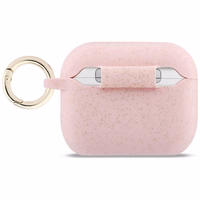 Guess Silikoon Glitter Ring Ümbris for AirPods Pro 3 - roosa