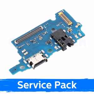 Laadimispesa ühilduv Samsung M515 M51 koos flex-kaabliga / hõbedane (Service Pack)