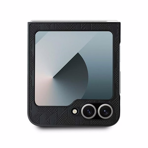 Karl Lagerfeld Saffiano Monogram Ümbris jaoks Samsung Galaxy Z Flip 6 - Must