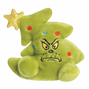 Grinch Palm Pals jõulukuusekujuline plüüslelu, 13 cm