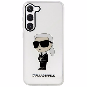 Karl Lagerfeld KLHCS23MHNIKTCT S23+ S916 прозрачный жёсткий чехол Ikonik Karl Lagerfeld