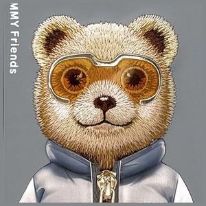Nimmy Cool&Cute 2.0 Bear Ümbris jaoks iPhone 16 Pro Max - Hall