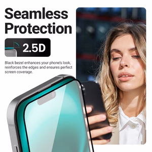 Crong 3D Armor Glass karastatud ekraanikaitseklaas seadmele iPhone 17e / 16e / 14 / 13 / 13 Pro koos paigaldusraamiga