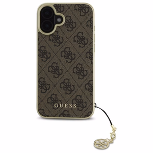 Guess 4G Charms Collection iPhone 16 Plus Ümbris - Brown