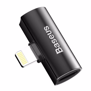 Adapter Baseus L46 must (sisend Lightning / väljund 2x Lightning)