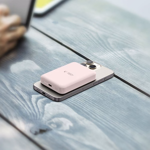 Tech-Protect LifeMag PB11 Powerbank with MagSafe 10000mAh 15W USB-C port - pink + USB-C cable