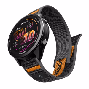 Spigen Athlex Airna Garmin Quick Release 22 mm rihm, must ja oranž