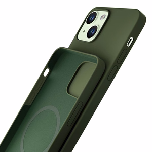 3mk Hardy Silicone MagCase для iPhone 15 Plus - зелёный