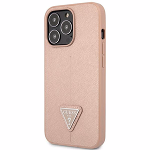 Guess GUHCP14LPSATLP iPhone 14 Pro 6.1 "roosa / roosa hardcase SaffianoTriangle Logo