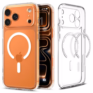 SPIGEN ümbris ULTRA HYBRID MAG compatible with MagSafe jaoks IPHONE 17 Pro clear valge
