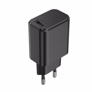 Setty laadija 1x USB 3A must + USB-C kaabel 1,0 m