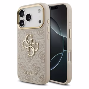 GUESS ümbris jaoks IPHONE 17 Pro GUHCP17L4GMGCPI (PU W/ Big 4G Classic Logo) kuldne roosa