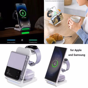 Wireless Charging Stand CHOETECH, 15W, 3-in-1
