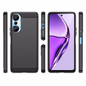 Carbon Ümbris ümbris jaoks Infinix Hot 20S flexible silicone carbon cover must