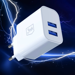 3mk FlowPower 10W 2.4A 2A seinalaadija - valge