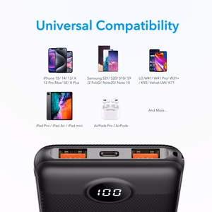 Powerbank Veger L10S (W1105PD) PD QC3.0 2A 20W 10000 mAh black
