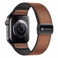 Strap to Apple Watch Forcell F-Design FA21 magnetic eco-friendly leather 38 / 40 / 41 mm brown