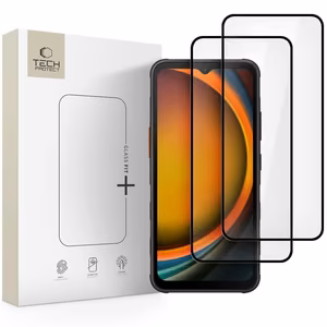 Tech-Protect Glass Fit+ Ümbris 2-pack jaoks Samsung Galaxy Xcover 7 / 7 Pro - Must