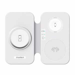 Choetech T616-F 3-in-1 inductive laadija (valge)