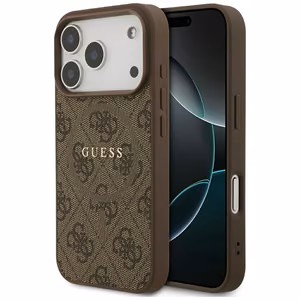 Guess 4G Ring Classic Logo MagSafe Ümbris jaoks iPhone 17 Pro - Brown