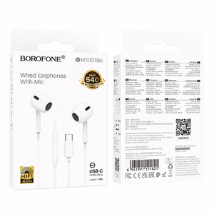 Borofone Kõrvaklapid BM100 Max Fuente with microphone Type C (DAC) valge