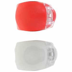 Setty bike lamps silicone set front white + rear red LR-01