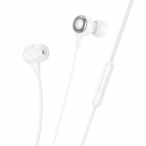 HOCO wire kõrvaklapid Jack 3,5 mm with microphone M116 valge