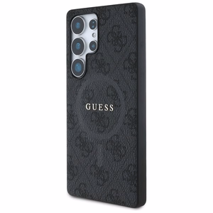 Guess Leather 4G Colored Ring Classic Logo MagSafe Ümbris Samsung Galaxy S25 Ultra must