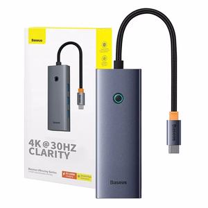 5-in-1 jaotur Baseus UltraJoy Series USB-C to HDMI4K@30Hz+3xUSB 3.0+1xPD (hall)