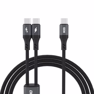 Dudao L3F 2in1 Kaabel 100W 1.2m 2 x USB-C - must